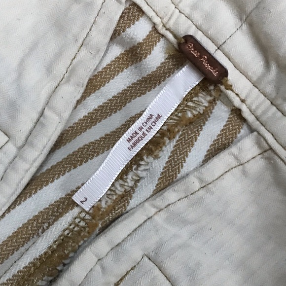 Free People Frankie High Waist Skinny Striped Pants 2 - Picture 7 of 8